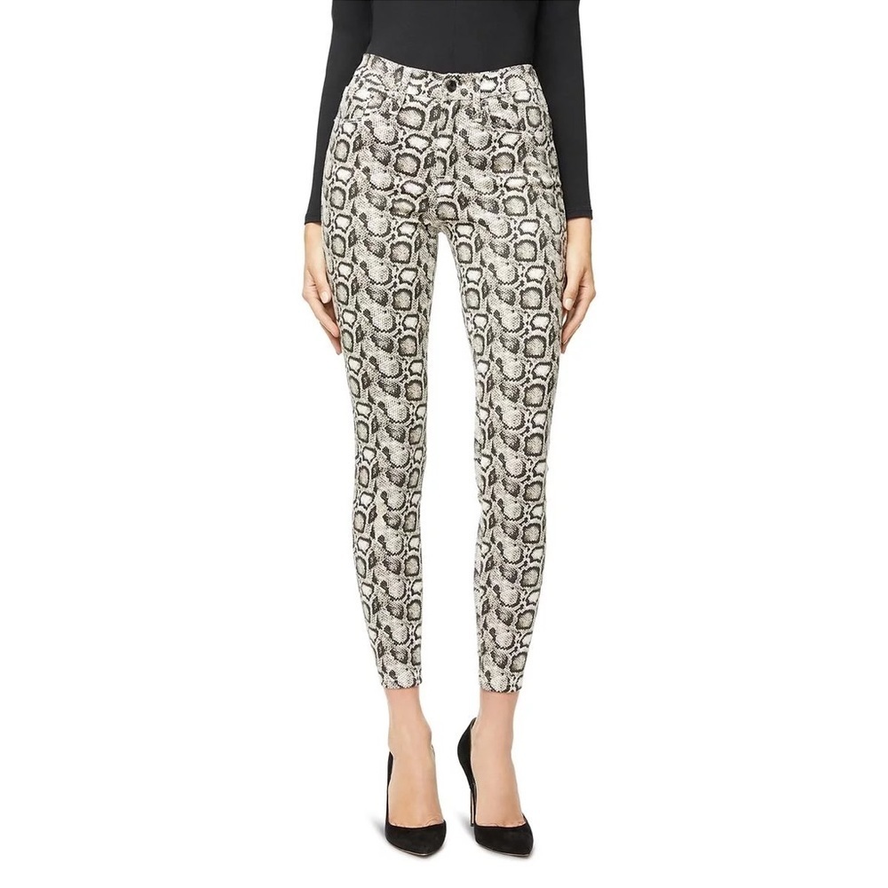 Good American Good legs snake print skinny jeans 25